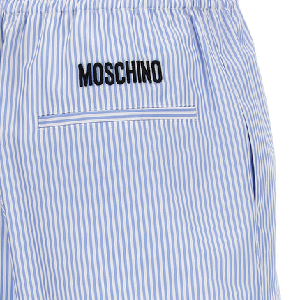 Moschino Blue Cotton Bermuda Shorts