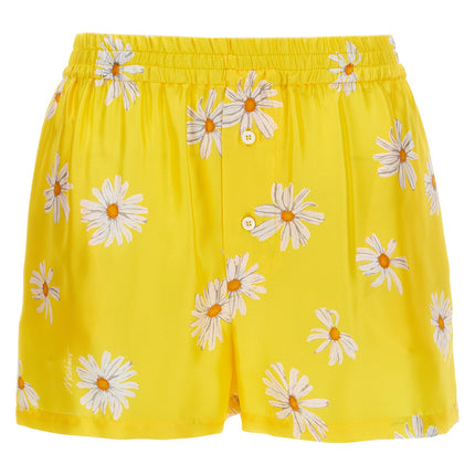 Moschino Bicolor Silk Bermuda Shorts