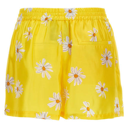 Moschino Bicolor Silk Bermuda Shorts