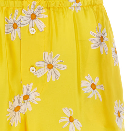 Moschino Bicolor Silk Bermuda Shorts
