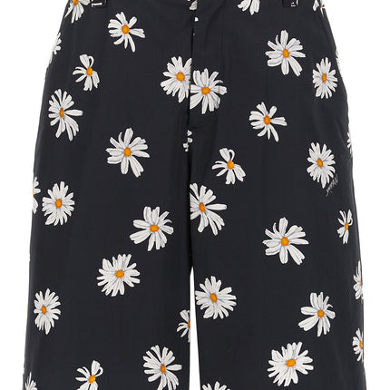 Moschino Black Cotton Bermuda Shorts