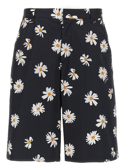 Moschino Black Cotton Bermuda Shorts