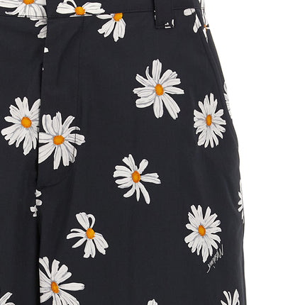 Moschino Black Cotton Bermuda Shorts