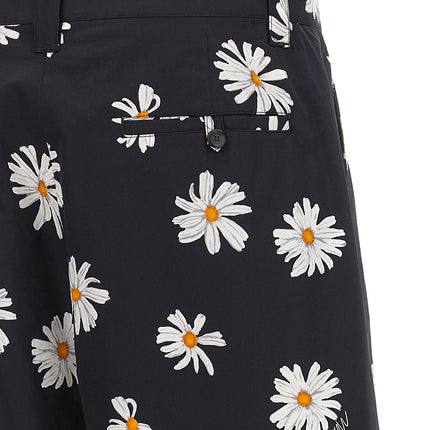 Moschino Black Cotton Bermuda Shorts