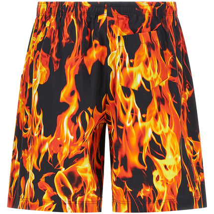 Vetements Multicolor Cotton Bermuda Shorts