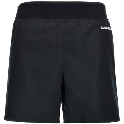 Jil Sander Black Polyester Bermuda Shorts