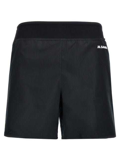 Jil Sander Black Polyester Bermuda Shorts