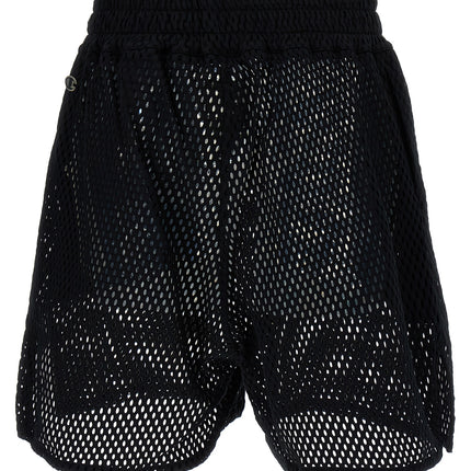 Rick Owens Black Cotton Bermuda Shorts