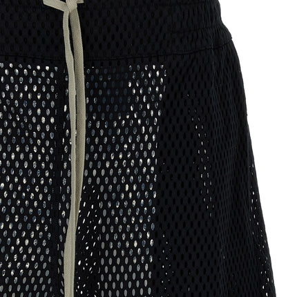 Rick Owens Black Cotton Bermuda Shorts