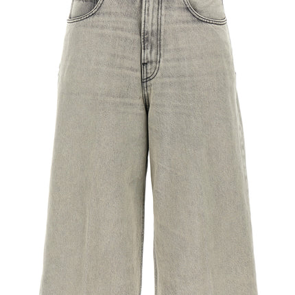 Haikure White Cotton Bermuda Shorts