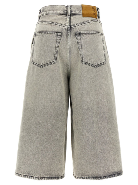 Haikure White Cotton Bermuda Shorts Haikure