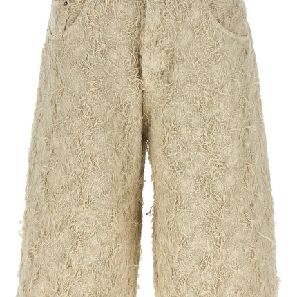 Haikure Beige Cotton Bermuda Shorts