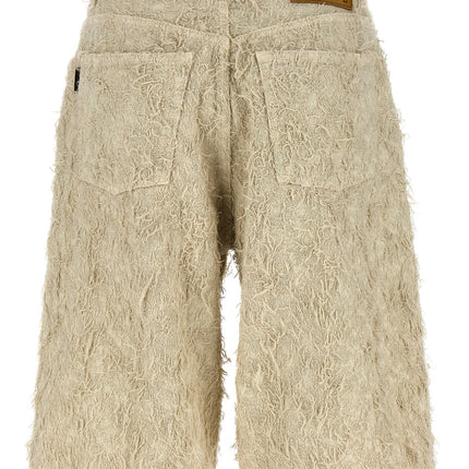 Haikure Beige Cotton Bermuda Shorts