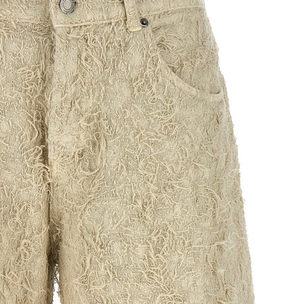 Haikure Beige Cotton Bermuda Shorts