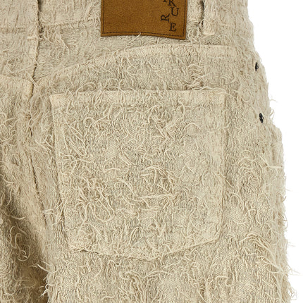 Haikure Beige Cotton Bermuda Shorts