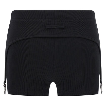 Jean Paul Gaultier Black Cotton Bermuda Shorts