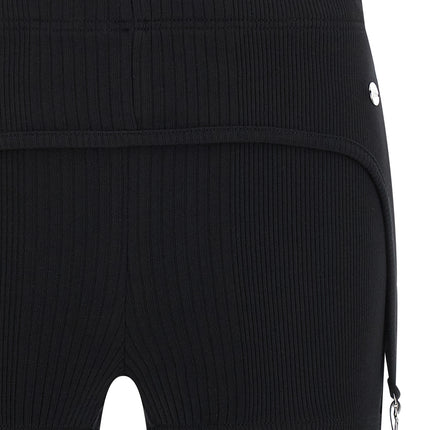 Jean Paul Gaultier Black Cotton Bermuda Shorts