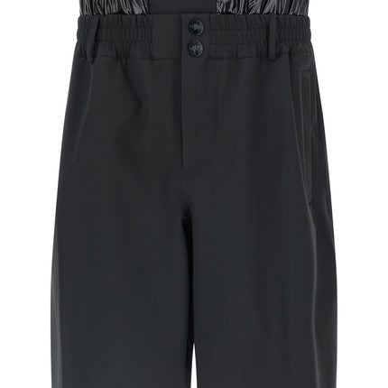 MONCLER GENIUS Black Polyamide Bermuda Shorts