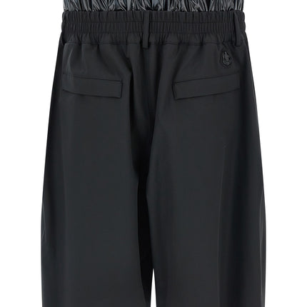 MONCLER GENIUS Black Polyamide Bermuda Shorts
