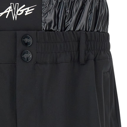 MONCLER GENIUS Black Polyamide Bermuda Shorts