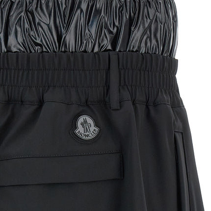 MONCLER GENIUS Black Polyamide Bermuda Shorts