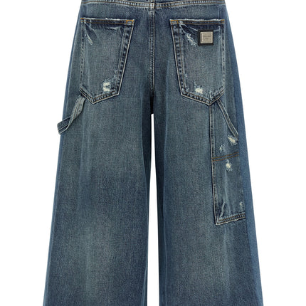 Dolce & Gabbana Blue Cotton Bermuda Shorts