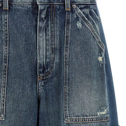 Dolce & Gabbana Blue Cotton Bermuda Shorts