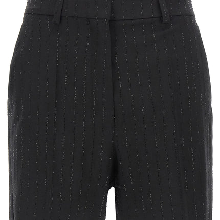 Max Mara Black Virgin Wool Bermuda Shorts