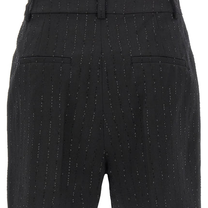 Max Mara Black Virgin Wool Bermuda Shorts