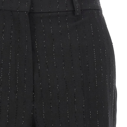 Max Mara Black Virgin Wool Bermuda Shorts