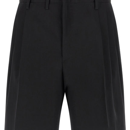 Maison Margiela Black Wool Bermuda Shorts