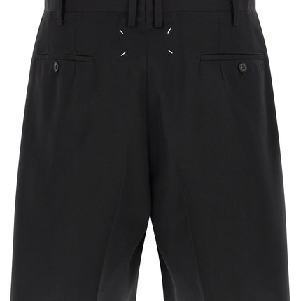 Maison Margiela Black Wool Bermuda Shorts