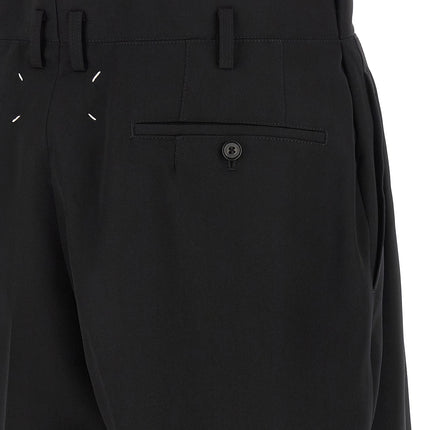 Maison Margiela Black Wool Bermuda Shorts