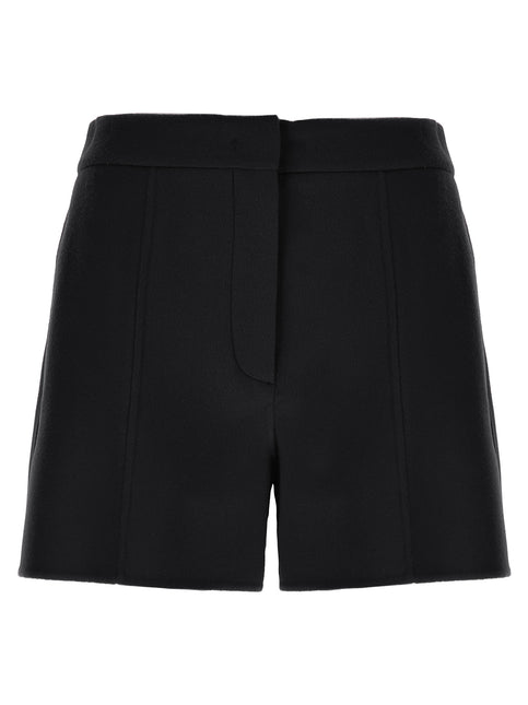 Sportmax Black Virgin Wool Bermuda Shorts