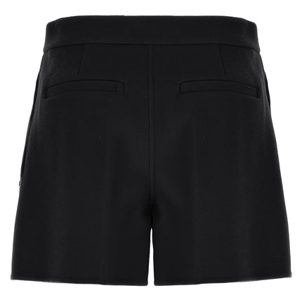 Sportmax Black Virgin Wool Bermuda Shorts