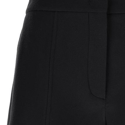 Sportmax Black Virgin Wool Bermuda Shorts