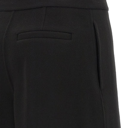 Sportmax Black Virgin Wool Bermuda Shorts