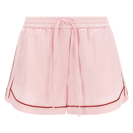 Off-White Multicolor Viscose Bermuda Shorts