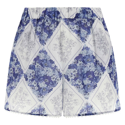Twinset Blue Stingray Leather / Ray Skin Bermuda Shorts