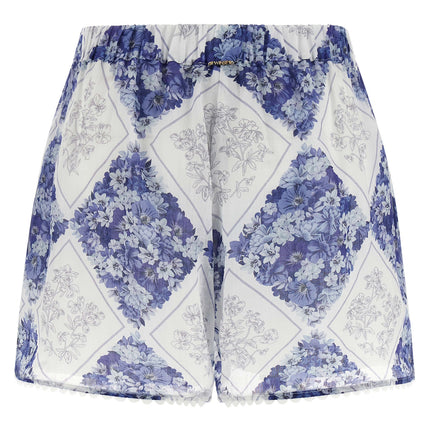 Twinset Blue Stingray Leather / Ray Skin Bermuda Shorts