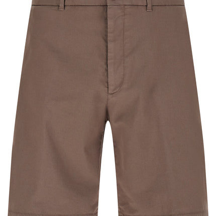 Brunello Cucinelli Brown Cotton Bermuda Shorts