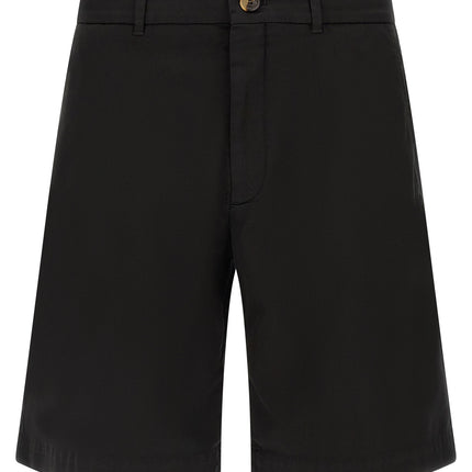 Brunello Cucinelli Black Cotton Bermuda Shorts