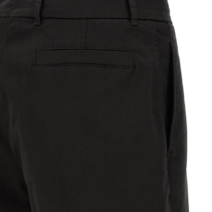 Brunello Cucinelli Black Cotton Bermuda Shorts