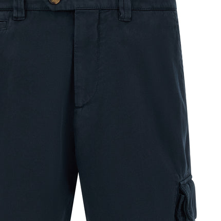 Brunello Cucinelli Blue Cotton Bermuda Shorts