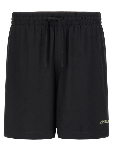 Casablanca Black Silk Bermuda Shorts