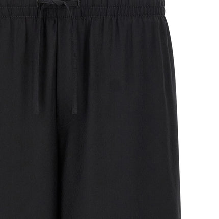 Casablanca Black Silk Bermuda Shorts