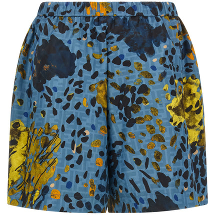Fendi Blue Polyester Bermuda Shorts