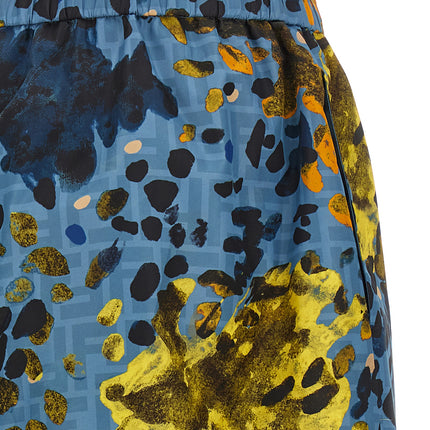 Fendi Blue Polyester Bermuda Shorts