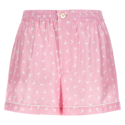 Moschino Multicolor Silk Bermuda Shorts