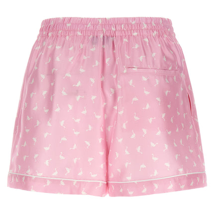 Moschino Multicolor Silk Bermuda Shorts